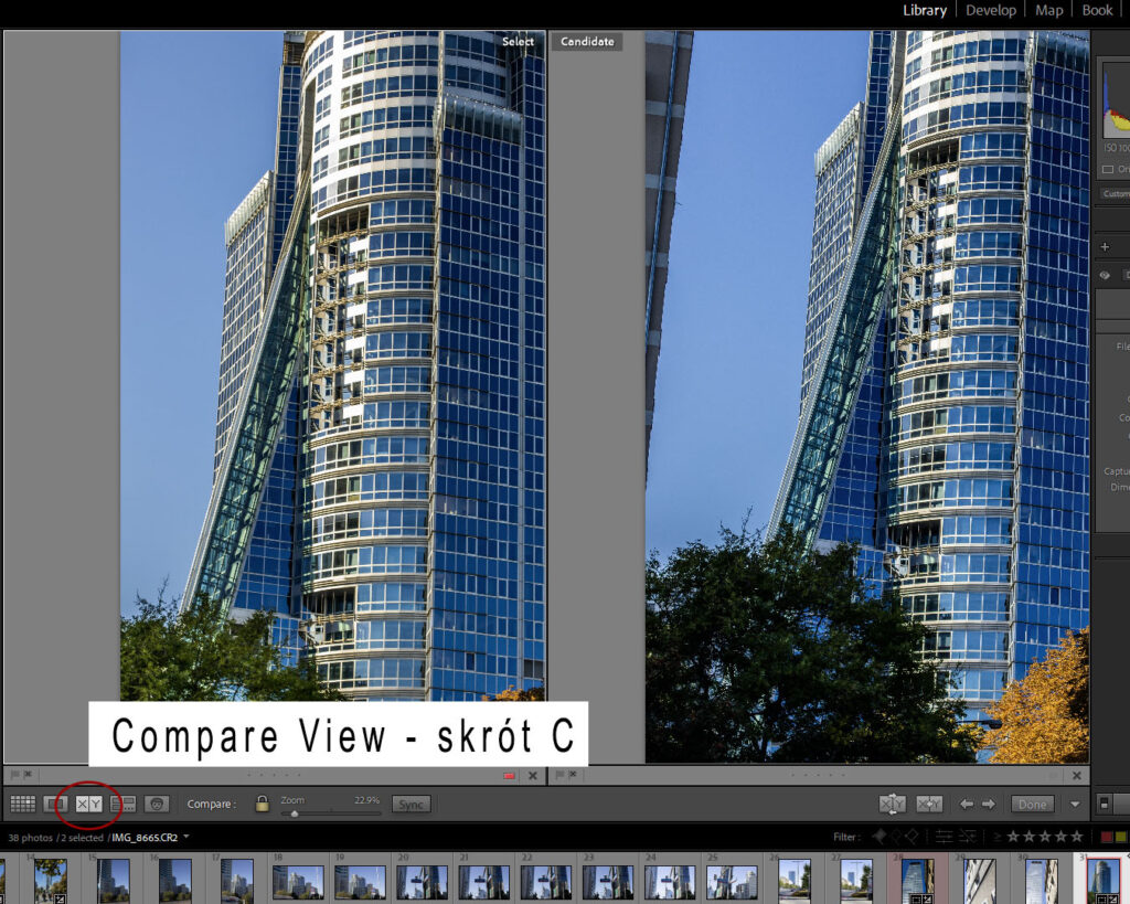 Lightroom Classic i jego interfejs.