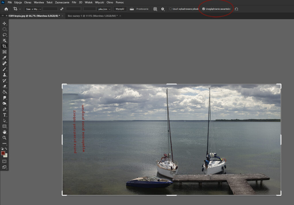 Adobe photoshop przycinanie, kadrowanie zdjęć. Jak usunąć niepotrzebną cześć zdjęcia