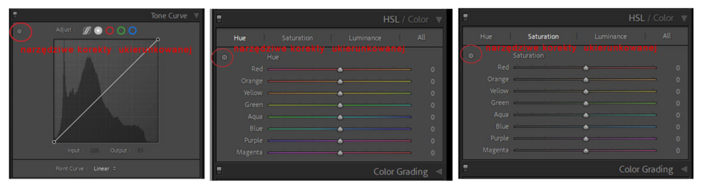 Narzędzie korektu ukierunkowanej Lightroom Classic