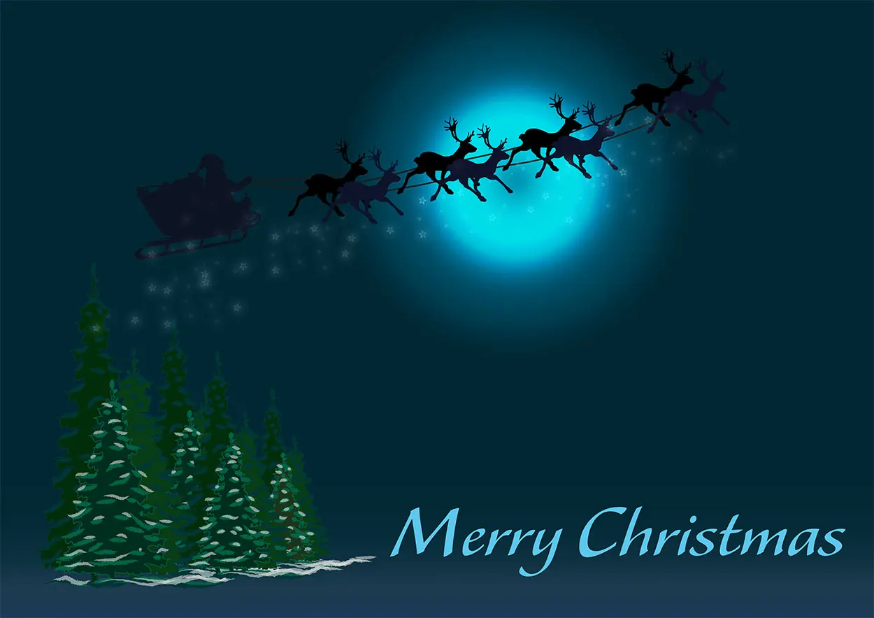 granatowa kartka na boże narodzenie