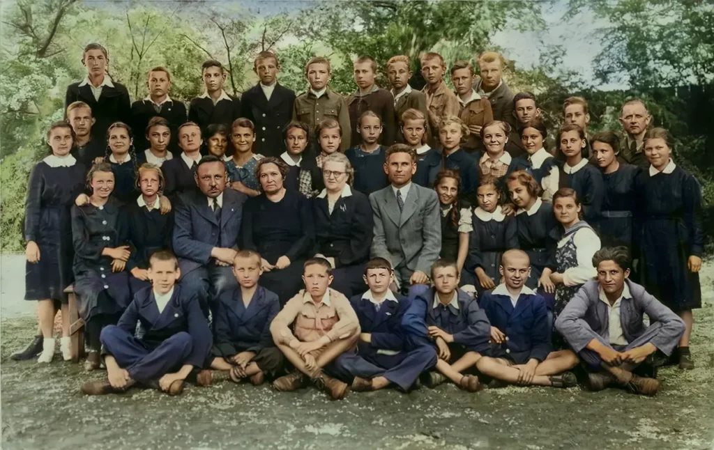 Koloryzacja zdjęcia z lat trzydziestych XX w