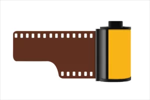 Kasetka z filmem 135 kolorowy  białe tło