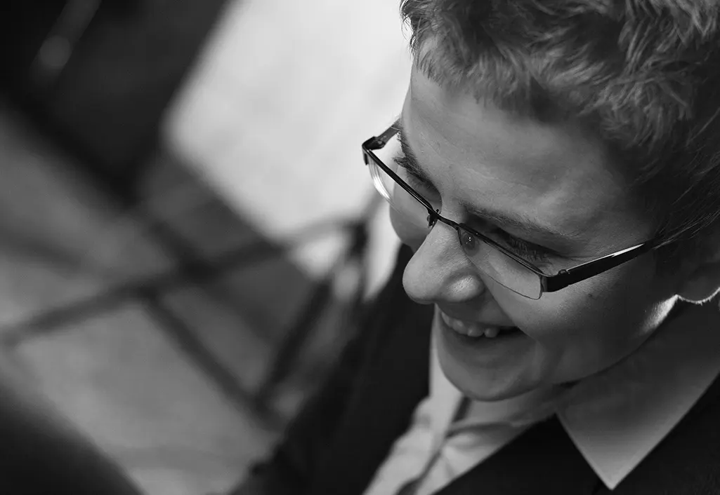 czarno biały portret 