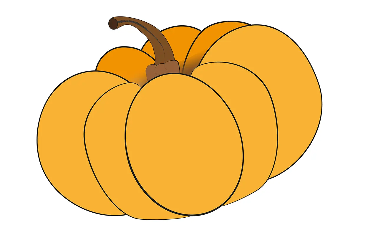 Grafika dynia białe tło