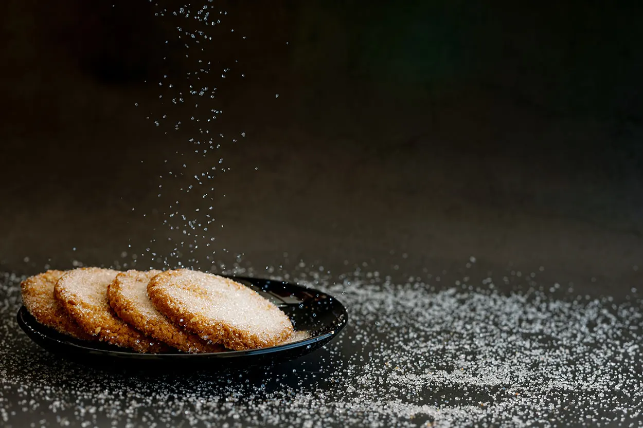 herbatniki posypane cukrem